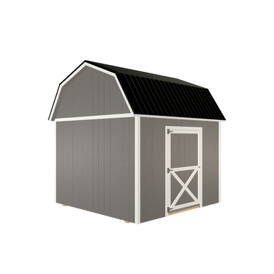 10x10 Lofted Barn with LP Smart Siding and Metal Roof - 801 L