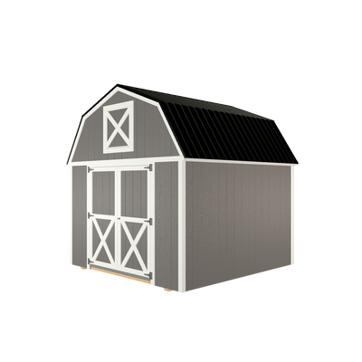 10x10 Lofted Barn with LP Smart Siding and Metal Roof - 805 C