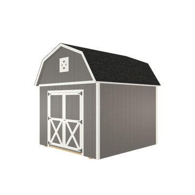 10x10 Lofted Barn with LP Smart Siding and Shingle Roof - 805 L