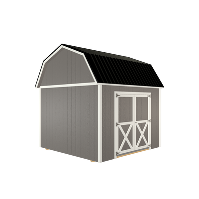 10x10 Lofted Barn with LP Smart Siding and Metal Roof - 806 L
