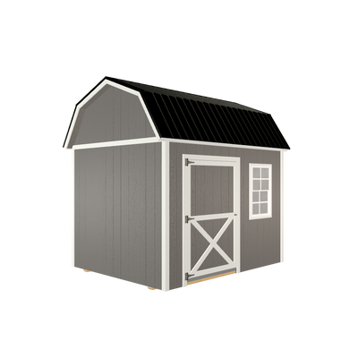 8x10 Lofted Barn with LP Smart Siding and Metal Roof - 804 L