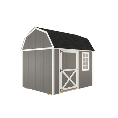 8x10 Lofted Barn with LP Smart Siding and Shingle Roof - 804 C