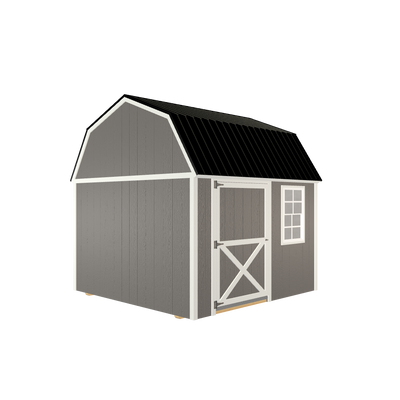 10x10 Lofted Barn with LP Smart Siding and Metal Roof - 804 C