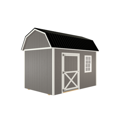 8x12 Lofted Barn with LP Smart Siding and Metal Roof - 804 L
