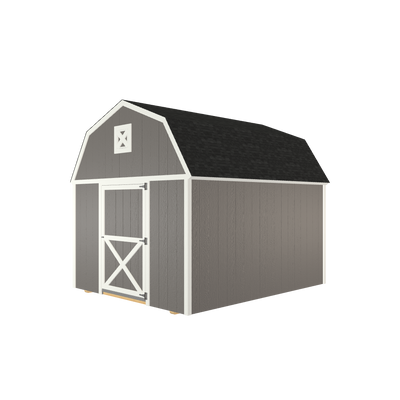 10x12 Lofted Barn with LP Smart Siding and Shingle Roof - 800 C
