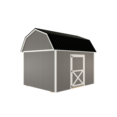 10x12 Lofted Barn with LP Smart Siding and Metal Roof - 801 L