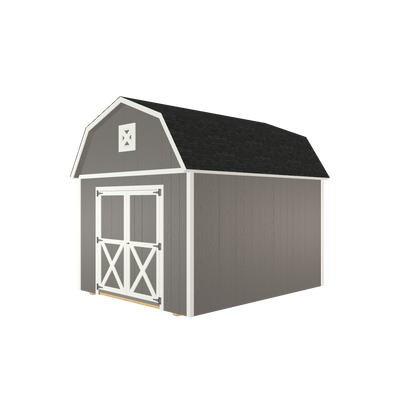 10x12 Lofted Barn with LP Smart Siding and Shingle Roof - 805 L
