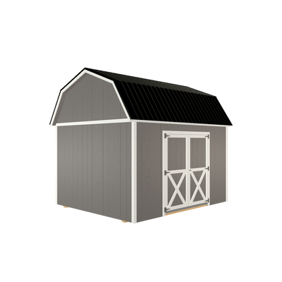 10x12 Lofted Barn with LP Smart Siding and Metal Roof - 806 L