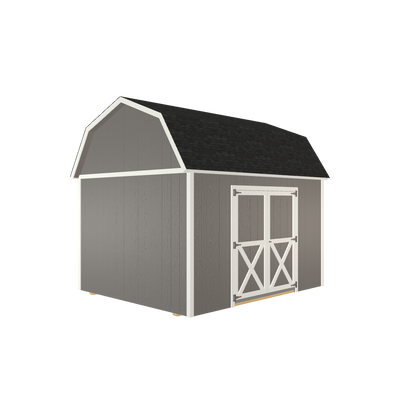10x12 Lofted Barn with LP Smart Siding and Shingle Roof - 806 C