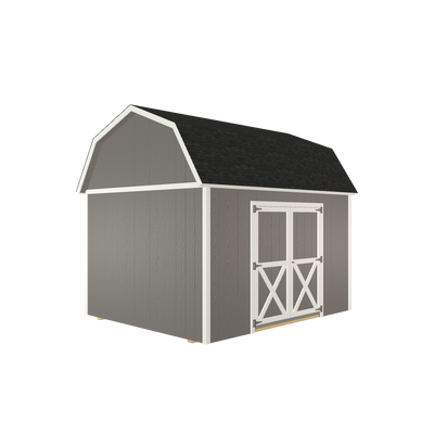 10x12 Lofted Barn with LP Smart Siding and Shingle Roof - 806 L