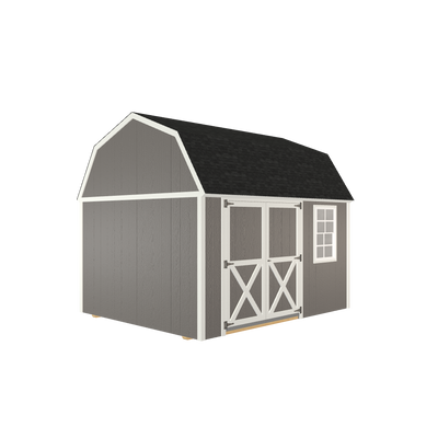 10x12 Lofted Barn with LP Smart Siding and Shingle Roof - 809 C