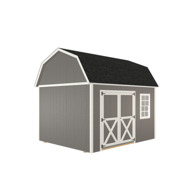 10x12 Lofted Barn with LP Smart Siding and Shingle Roof - 809 L