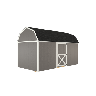 8x16 Lofted Barn with LP Smart Siding and Shingle Roof - 801 C