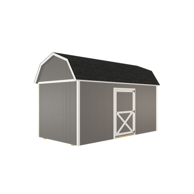 8x16 Lofted Barn with LP Smart Siding and Shingle Roof - 801 L