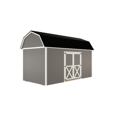 8x16 Lofted Barn with LP Smart Siding and Metal Roof - 806 L