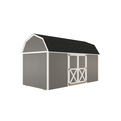 8x16 Lofted Barn with LP Smart Siding and Shingle Roof - 806 C