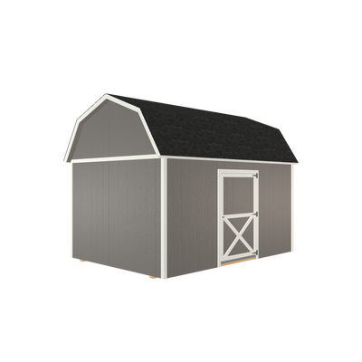 10x14 Lofted Barn with LP Smart Siding and Shingle Roof - 801 L