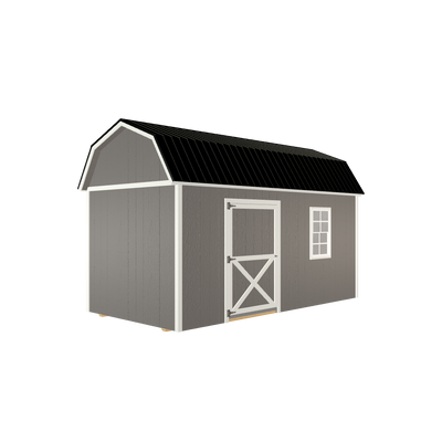 8x16 Lofted Barn with LP Smart Siding and Metal Roof - 804 L