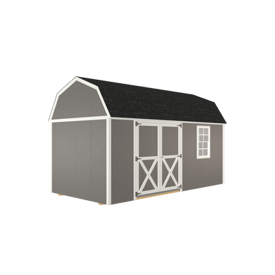 8x16 Lofted Barn with LP Smart Siding and Shingle Roof - 809 C