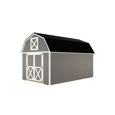 10x16 Lofted Barn with LP Smart Siding and Metal Roof - 805 C