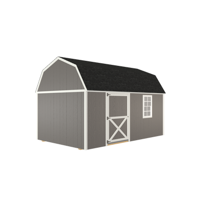10x16 Lofted Barn with LP Smart Siding and Shingle Roof - 804 C