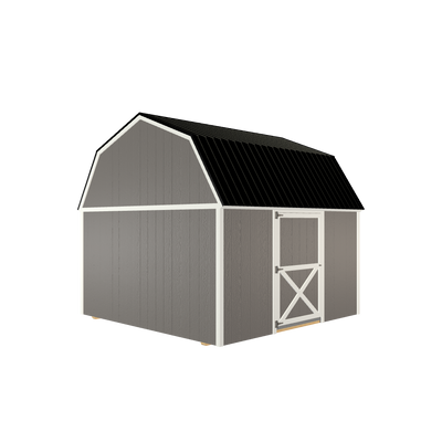 12x12 Lofted Barn with LP Smart Siding and Metal Roof - 801 C