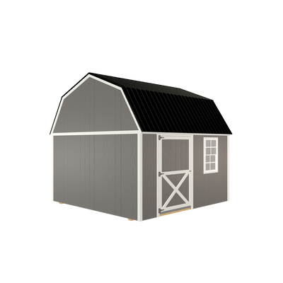 12x12 Lofted Barn with LP Smart Siding and Metal Roof - 804 C