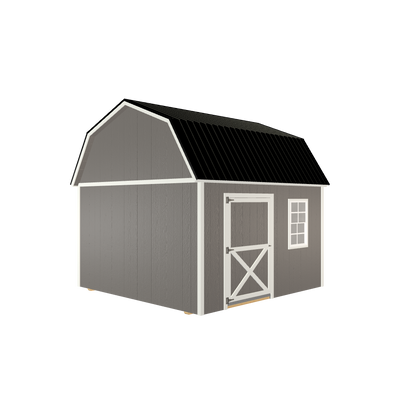 12x12 Lofted Barn with LP Smart Siding and Metal Roof - 804 L