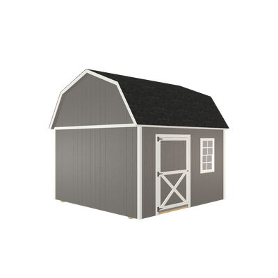 12x12 Lofted Barn with LP Smart Siding and Shingle Roof - 804 L