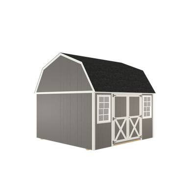 12x12 Lofted Barn with LP Smart Siding and Shingle Roof - 810 C