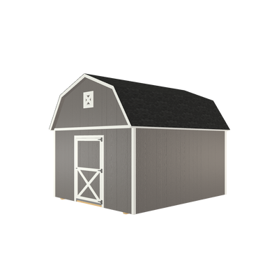 12x14 Lofted Barn with LP Smart Siding and Shingle Roof - 800 L