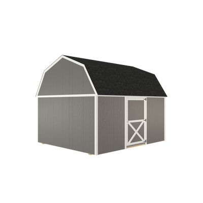 12x14 Lofted Barn with LP Smart Siding and Shingle Roof - 801 C