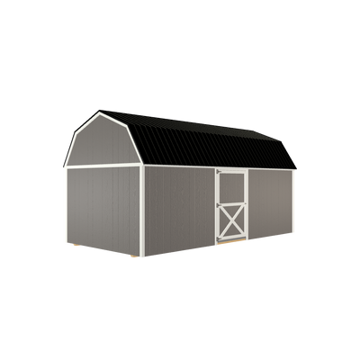 10x20 Lofted Barn with LP Smart Siding and Metal Roof - 801 C