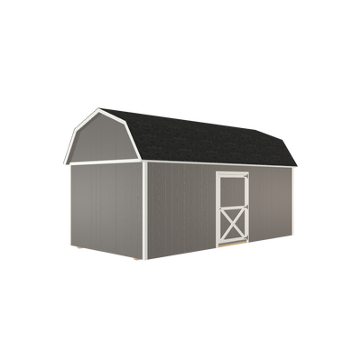 10x20 Lofted Barn with LP Smart Siding and Shingle Roof - 801 L