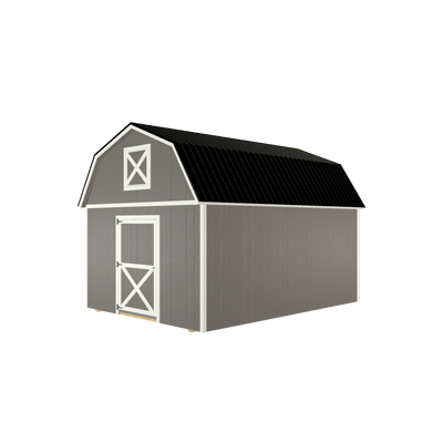 12x16 Lofted Barn with LP Smart Siding and Metal Roof - 800 L