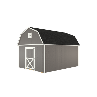 12x16 Lofted Barn with LP Smart Siding and Shingle Roof - 800 L
