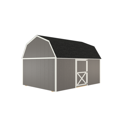 12x16 Lofted Barn with LP Smart Siding and Shingle Roof - 801 C