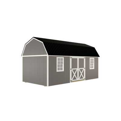 10x20 Lofted Barn with LP Smart Siding and Metal Roof - 810 C