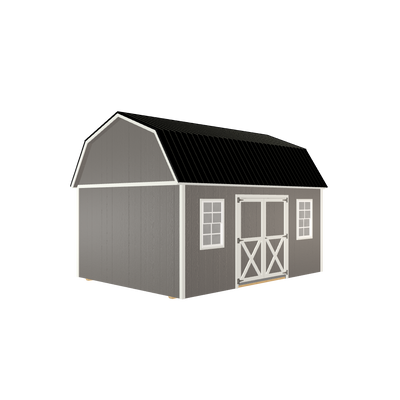 12x16 Lofted Barn with LP Smart Siding and Metal Roof - 810 L