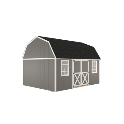 12x16 Lofted Barn with LP Smart Siding and Shingle Roof - 810 C