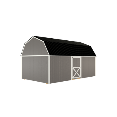 12x20 Lofted Barn with LP Smart Siding and Metal Roof - 801 C