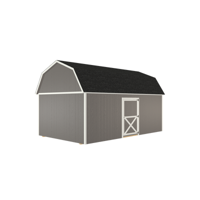 12x20 Lofted Barn with LP Smart Siding and Shingle Roof - 801 L
