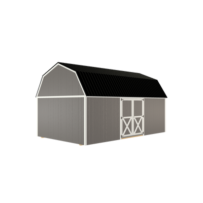 12x20 Lofted Barn with LP Smart Siding and Metal Roof - 806 C