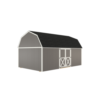 12x20 Lofted Barn with LP Smart Siding and Shingle Roof - 806 C