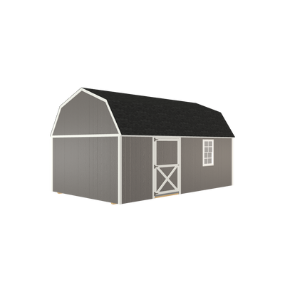 12x20 Lofted Barn with LP Smart Siding and Shingle Roof - 804 C