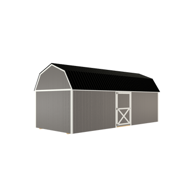 10x24 Lofted Barn with LP Smart Siding and Metal Roof - 801 C