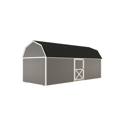 10x24 Lofted Barn with LP Smart Siding and Shingle Roof - 801 C