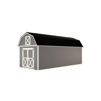 10x24 Lofted Barn with LP Smart Siding and Metal Roof - 805 L
