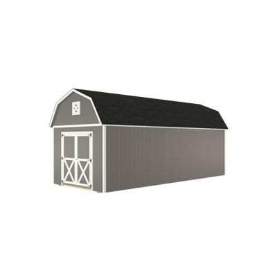 10x24 Lofted Barn with LP Smart Siding and Shingle Roof - 805 L