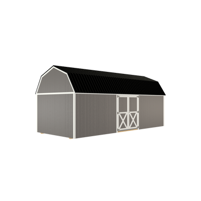 10x24 Lofted Barn with LP Smart Siding and Metal Roof - 806 C